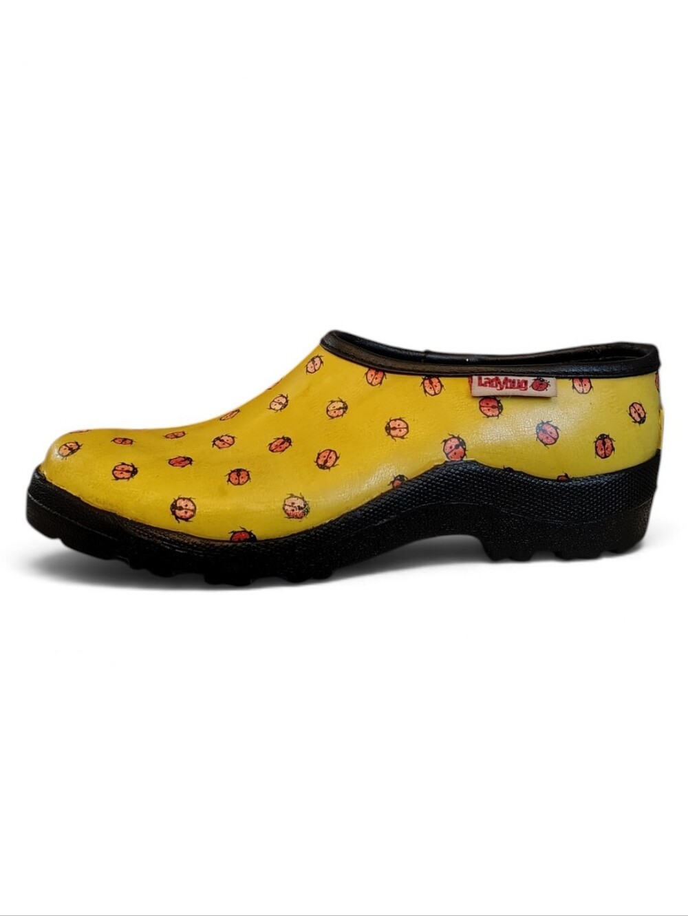 Ranger Ladybug Rain Garden Shoes Women's Size 6 Yellow Rubber Waterproof Slip On